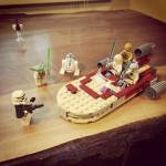 Starwars Storm Trooper versus Three Jedis