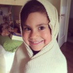 Morning routine of being wrapped in a blanket